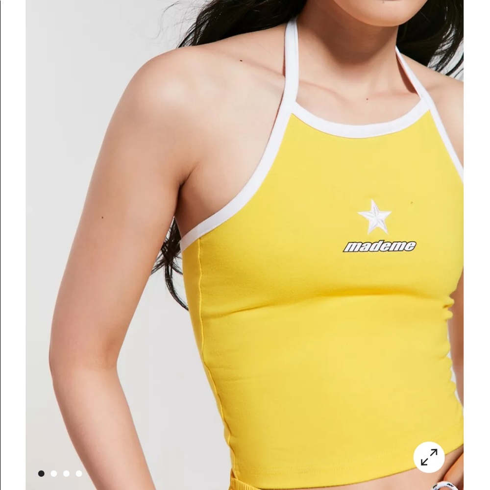 New limited edition Converse x Mademe collaboration yellow halter tank
